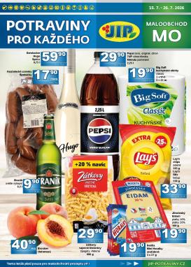 jip - Budoucí JIP - Maloobchod leták platný od středy 15.07.2026 do neděle 26.07.2026