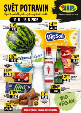 jip - Budoucí JIP - Brno, Ostrava - Hrabová, Praha - Bořanovice, Jilemnice, Karlovy Vary, Olomouc, Pardubice, Zlín, Polička leták platný od středy 12.08.2026 do úterý 18.08.2026