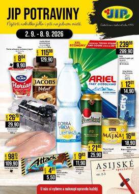 jip - Budoucí JIP - České Budějovice, Most, Svoboda nad Úpou, Náchod, Sušice leták platný od středy 02.09.2026 do úterý 08.09.2026
