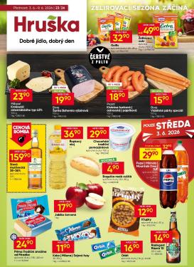 hruska - Aktuální Hruška leták platný od středy 03.06.2026 do úterý 09.06.2026