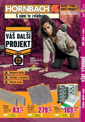 hornbach - Aktuální Hornbach - Betonové dlažby, palisády a obrubníky, plotové prvky leták platný od středy 08.07.2026 do úterý 21.07.2026