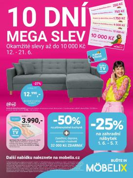 mobelix - Aktuální Möbelix leták platný od pondělí 08.06.2026 do neděle 05.07.2026