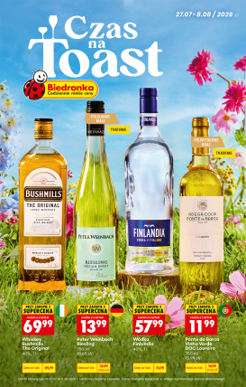 biedronka - Aktuální Biedronka - Czas na toast leták platný od pondělí 27.07.2026 do soboty 08.08.2026