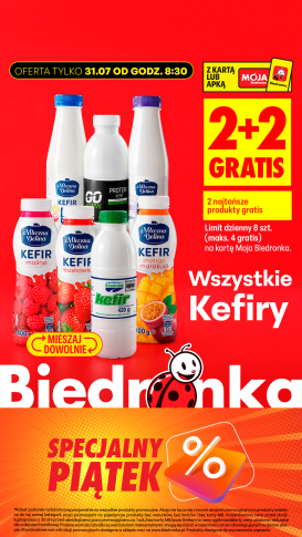 biedronka - Archiv - Biedronka - Okazje - piątek leták od 31.07.2026 - 31.07.2026