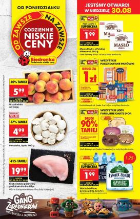 biedronka - Aktuální Biedronka leták platný od pondělí 24.08.2026 do soboty 29.08.2026