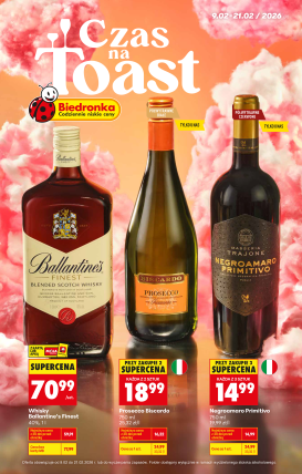 biedronka - Biedronka - Czas na Toast leták platný od pondělí 09.02.2026 do soboty 21.02.2026