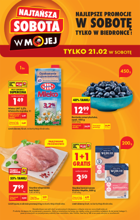 biedronka - Biedronka - Najtańsza sobota leták platný od soboty 21.02.2026