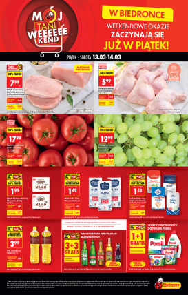 biedronka - Biedronka - Tani weekend leták platný od pátku 13.03.2026 do soboty 14.03.2026