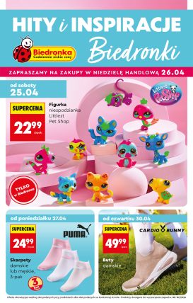 biedronka - Biedronka - Hity i inspiracje leták na příští týden od neděle 26.04.2026 do soboty 09.05.2026