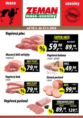 prodejny-zeman - Prodejny Zeman leták na příští týden od pondělí 18.05.2026 do soboty 23.05.2026