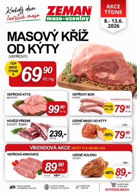 prodejny-zeman - Aktuální Prodejny Zeman leták platný od pondělí 08.06.2026 do soboty 13.06.2026