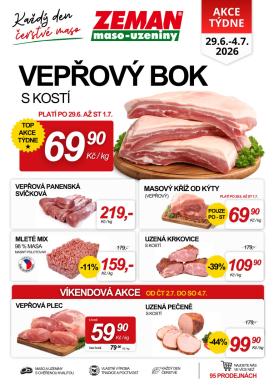 prodejny-zeman - Prodejny Zeman leták na příští týden od pondělí 29.06.2026 do soboty 04.07.2026