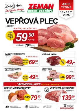 prodejny-zeman - Aktuální Prodejny Zeman leták platný od pondělí 13.07.2026 do soboty 18.07.2026