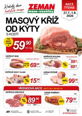 prodejny-zeman - Prodejny Zeman leták na příští týden od pondělí 27.07.2026 do soboty 01.08.2026