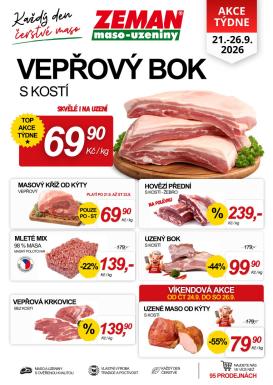 prodejny-zeman - Prodejny Zeman leták na příští týden od pondělí 21.09.2026 do soboty 26.09.2026