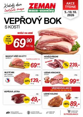 prodejny-zeman - Prodejny Zeman leták na příští týden od pondělí 05.10.2026 do soboty 10.10.2026