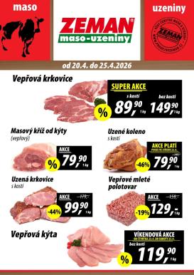 prodejny-zeman - Prodejny Zeman leták na příští týden od pondělí 20.04.2026 do soboty 25.04.2026