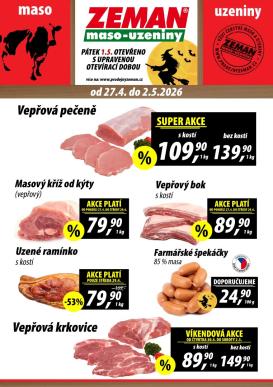 prodejny-zeman - Prodejny Zeman leták na příští týden od pondělí 27.04.2026 do soboty 02.05.2026