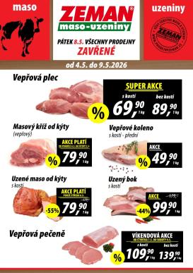 prodejny-zeman - Prodejny Zeman leták na příští týden od pondělí 04.05.2026 do soboty 09.05.2026