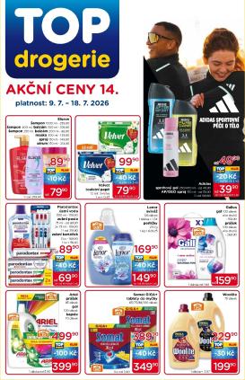 top-drogerie - Budoucí Top drogerie leták platný od čtvrtka 09.07.2026 do soboty 18.07.2026