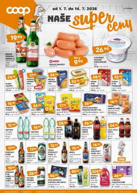trefa - Budoucí Trefa - COOP naše super ceny leták platný od středy 01.07.2026 do úterý 14.07.2026