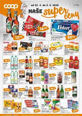 trefa - Budoucí Trefa - COOP naše super ceny leták platný od středy 22.04.2026 do úterý 05.05.2026