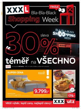 xxxlutz - Aktuální leták XXXLutz - Sleva 30 % na téměř vše Black Week od 24.11. do 07.12.