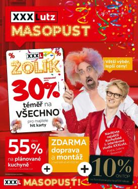 xxxlutz - XXXLutz - Sleva 30 % téměř na všechno leták platný od pondělí 09.02.2026 do neděle 22.02.2026