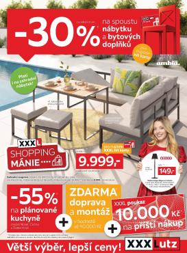 xxxlutz - Aktuální XXXLutz - Sleva 30 % téměř na všechno leták platný od pondělí 20.04.2026 do neděle 03.05.2026