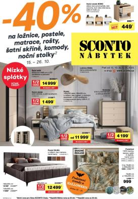 sconto-nabytek - Aktuální leták SCONTO Nábytek od 15.10. do 04.11.
