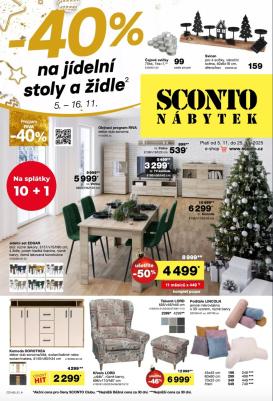 sconto-nabytek - Aktuální leták SCONTO Nábytek od 05.11. do 25.11.