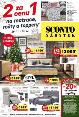 sconto-nabytek - Aktuální leták SCONTO Nábytek od 26.11. do 14.12.