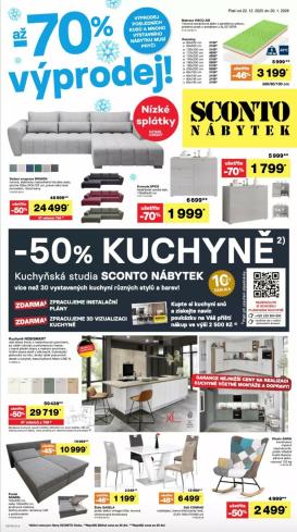 sconto-nabytek - Aktuální leták SCONTO Nábytek od 22.12. do 20.01.