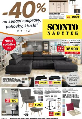 sconto-nabytek - Aktuální leták SCONTO Nábytek od 21.01. do 10.02.