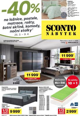 sconto-nabytek - SCONTO Nábytek leták platný od středy 25.03.2026 do úterý 21.04.2026
