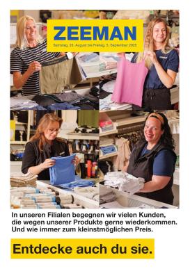 zeeman - Zeeman-Prospekt gültig vom 23.08. bis 05.09.