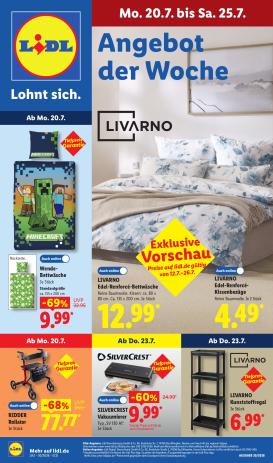 lidl - Lidl - Nonfood Prospekt nächste Woche – von Montag 20.07.2026 bis Samstag 25.07.2026