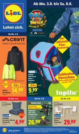 lidl - Lidl - Nonfood Prospekt nächste Woche – von Montag 03.08.2026 bis Samstag 08.08.2026