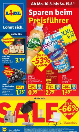 lidl - Lidl Prospekt – von Montag 10.08.2026 bis Samstag 15.08.2026