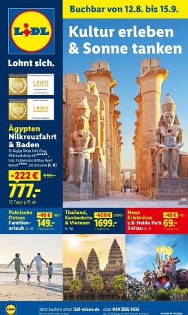 lidl - Lidl - Reise-Highlights Prospekt – von Mittwoch 12.08.2026 bis Dienstag 15.09.2026