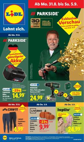lidl - Lidl - Nonfood Prospekt nächste Woche – von Montag 31.08.2026 bis Samstag 05.09.2026