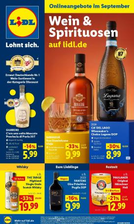 lidl - Lidl - Wein & Spirituosen Prospekt – von Dienstag 01.09.2026 bis Mittwoch 30.09.2026