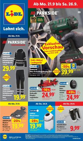 lidl - Lidl - Nonfood Prospekt nächste Woche – von Montag 21.09.2026 bis Samstag 26.09.2026