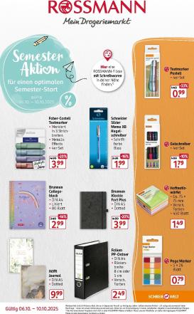 rossmann - ROSSMANN - Semester Aktion-Prospekt gültig vom 06.10. bis 10.10.