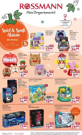 rossmann - ROSSMANN - Spiel und Spass Aktion-Prospekt gültig vom 03.11. bis 14.11.