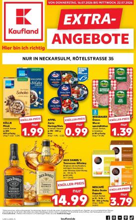 kaufland - Kaufland - Neckarsulm Prospekt nächste Woche – von Donnerstag 16.07.2026 bis Mittwoch 22.07.2026