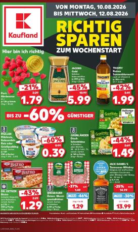kaufland - Kaufland - Richtig Sparen Prospekt nächste Woche – von Montag 10.08.2026 bis Mittwoch 12.08.2026