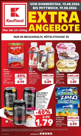 kaufland - Kaufland - Neckarsulm Prospekt nächste Woche – von Donnerstag 13.08.2026 bis Mittwoch 19.08.2026