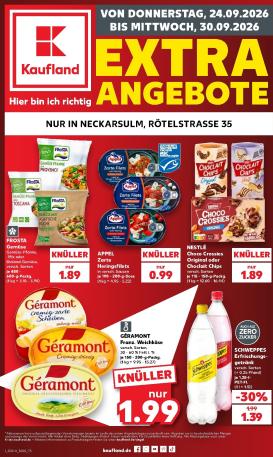 kaufland - Kaufland - Neckarsulm Prospekt nächste Woche – von Donnerstag 24.09.2026 bis Mittwoch 30.09.2026