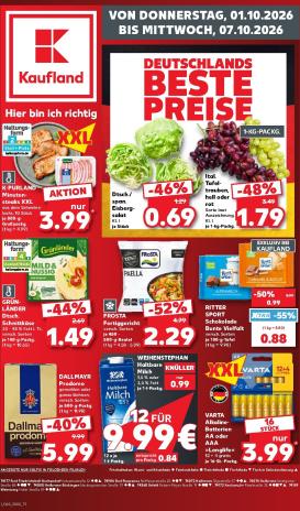 kaufland - Kaufland Prospekt nächste Woche – von Donnerstag 01.10.2026 bis Mittwoch 07.10.2026
